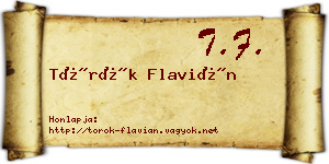 Török Flavián névjegykártya